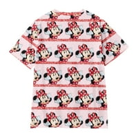 Mickey Minnie mišem tiskani grafički kratki rukav grafički posad opuštena fit majica za djevojke dječake, mickey miese casual ljetne majice