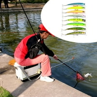 Pecanje mamac, simulacija ribe šarena plastična trajna za višekratna radilica za prekršajne lifeLike meke mamce sa kukom i kutijom za odlaganje, za ribolov rijeka za ribolov