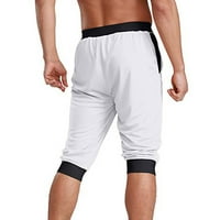 Muškarci Ležerne prilike ljetne kratke hlače Elastični srednji struk crteći sportske kratke hlače sa
