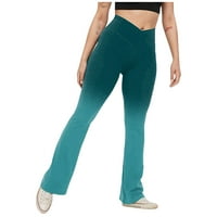 Joga hlače za žene modne žene napisane ispisane joge hlače sportske gamaše visoke struke Workout Hlače ženske pantalone plus veličine