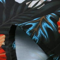 Koaiezne Muške proljeće Ljeto odijelo Odštampano majica kratkih rukava kratka set Top bluza Elegantni kratki pantski set Dizajn odijela Muška slova uzorak s dugim rukavima