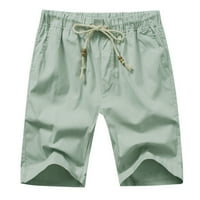 Muški kratke hlače Ljetni trendy Fit Solid Color Bead Track izletišta Jednostavna ulična odjeća Ležerne muške hlače