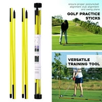 Golf Poravnanje šipke Golf ručni trener sklopivi vježbeni štapići 48in Golf oprema za obuku puna ljuljačka