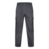Ljetne štedne klirenske hlače za muškarce Muški pamuk i posteljina elastična struka izmiješane prozračne