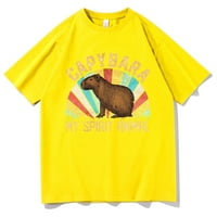 Jhpkjcapybara Moj duh životinjski tisak majica muškarac ženska casual labava smiješna grafička majica