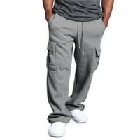 Muški jogger pantalone Ležerne prilike atletske hlače Dukserice Labavi džepne crkvene duge pantalone