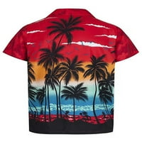 Muški majica dolje majice Slim-Fit Haljina kratkih rukava Casual Hawaiian Summer Aloha Plaže na plaži za odmor