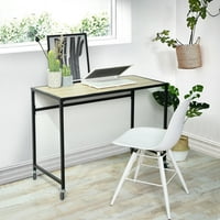 Računalni sto, moderan jednostavan stil stol za kućni ured, čvrst stol za pisanje, crni