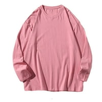 Majice idoravanske majice za muškarce za čišćenje muškaraca Ležerne prilike okrugli vrat Duge rukave Pulover puloverske duksere Bluza