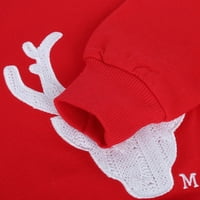 LoveBay Porodica koja odgovara Božićnu dukseru Xmas DEER pulover Duks dugih rukava Žene Muškarci Djeca