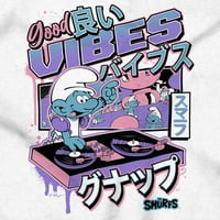 The Smurfs Cool Kanji Dobre vibracije DJ dugih rukava MUŠKI ŽENE BRISKO BRANDS 3x