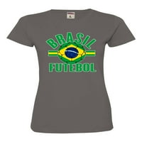 Idi na Brasil Futebol Brazil Football Soccer Futbol Deluxe Soft Majica Muške žene