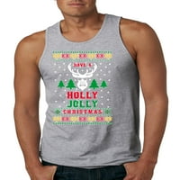 Imajte holi božićni ružni božićni džemper muški grafički tenk vrh, Heather Grey, X-Veliki