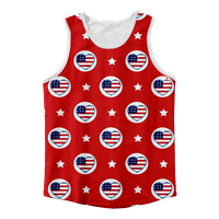 4. jula Grafički mišićni majica bez rukava Crveni plavi zvijezde Eagle USA zastava za zastavu bez rukava Cisterna za punjenje za teretanu
