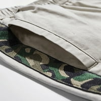 Tenjio Mens Cargo Shorts Clearence Višestruki aktivni odjećni odjeća Ležerne mamuflažne ploče Sportski džep Teretne hlače Pamučne kratke hlače