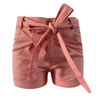 HHEI_K Ženske ljetne čipke traperice kratke hlače modne hlače u boji hlače za žene za žene
