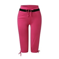 Hlače za žene Ženske modne kratke hlače Ležerne prilike Chino Halts Solid pantalona vruća ružičasta