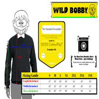 Wild Bobby, Kalifornija Republika Cali Bear Pop kultura Unise Crewneck Grafički duks, mornarička, mala