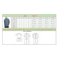 B91XZ košulje za vježbanje Muška ljetna moda casual klasična džepa u boji Jednostruki pamuk i majica Majica kratkih rukava Mornarska majica, veličina L