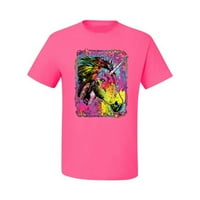 Divlji Bobby, šareni duginski jednorođeni ljubavnik za životinje Muška grafička majica, neonska ružičasta,