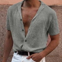 Muška majica dolje majice Ležerne prilike dugih rukava s dugim rukavima Jakna s košuljama sa čvrstom