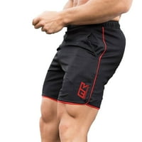 Muškarci Ljetni plićači Shorts Solid Boja Elastična struka za struk sa džepovima Plivanje prtljažnika Crna L