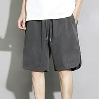 Ležerne prilike za trčanje Suede Muške ljetne kratke hlače za muške kratke hlače