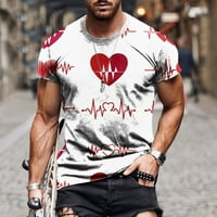 Muška majica kratkih rukava Street Graphic Ispiši majice za muškarce Casual Ljetni okrugli izrez Sportska