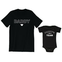 Tata Muška majica koja odgovara tatinoj ekipi Baby Bodysuit Dječja majica Toddler