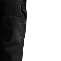 Xysaqa muške pamučne hlače Multi-džepovi elastični struk otporni na habanje kombinirane radne hlače