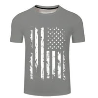Košulje za muškarce 4. jula Dan neovisnosti Ljeto 3D digitalni tisak T-kratkih rukava s rukavima