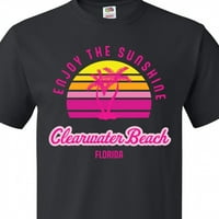 Inktastično ljeto Uživajte u suncu Clearwater Beach Florida u ružičastoj majici