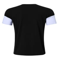 Kitsin muške ležerne majice majice Slim Fit Crew vrat kratkih i dugih rukava Atletska osnovna pamučna