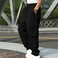 Teretne pantalone za muškarce Purcolt plus veličina Slim Multi džep ravne pantalone na otvorenom Sportske