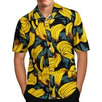 Muška ljetna prugasta majica ljeta Vintage TOP KORISNICE Cvjetne košulje Kuglačke košulje Havajska majica