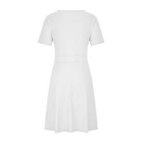 Ženska VRET COLL COLL CASED DREAMES Tunic Midi haljine Ležerne prilike Dnevne haljine bijeli 3xl