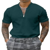 Groanlook Muška bluza Soude Color T majice Henley vrat Ljetni vrhovi Muški labavi Fit Basic Tee Ležerne