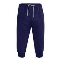 Teretne kratke hlače za muškarce Lood Fit Pješačke hlače Boho hlače Ljetna teretana Workout Jogging Hlače Fit Elastic Sportswear Navy XXXL