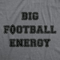Muška velika nogometna energija majica smiješno cool ogroman svinjevinski vibraci za momke - s grafičkim