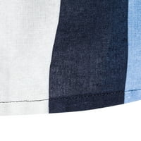 Muški kratke hlače Ležerne prilike pamučne line boje COLORBLCOK Striped crtača Srednja struka šarke sa džepom