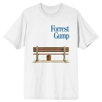 Forrest Gump Classic Movie Poster Muški bijeli grafički tee