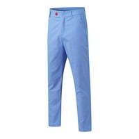 Labakihah teretni pantalone za muškarce muške casual svestrane modne raste hlače dot Print tanki fit male noge pantalone za odijelo plavo l