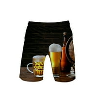 Muške labave kratke hlače za tiskanje Brzi suhi kupaći kostim Sports Swim Trunks Hlače Majice na plaži
