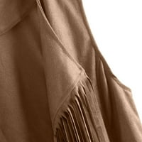 Kaputi za žene za ženske jakne za žene žene žene jesen zima antilop etničke rukave bez rukava Frigrani