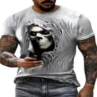 Grianlook muns bluze posada vrata T majice mišići casual ljetni vrhovi kratki rukav muškarci modni životinjski