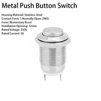 RuibeAuty okrugli metalni gumb Gumb prekidač Momentalno resetiranje snage