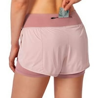 Žene u trčanjama kratkim hladnjacima Atletska teretana joga kratke hlače za žene sa telefonskim džepovima