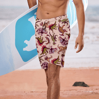 Dječačke i muške kratke hlače za plaže za muškarce, kratke hlače za muškarce, ljetne hlače za muškarce Ljeto Flowy Shorts Hawaii 3D kupaći trup za muškarce za muškarce TEEN H HOĆE MENS SWIMWE